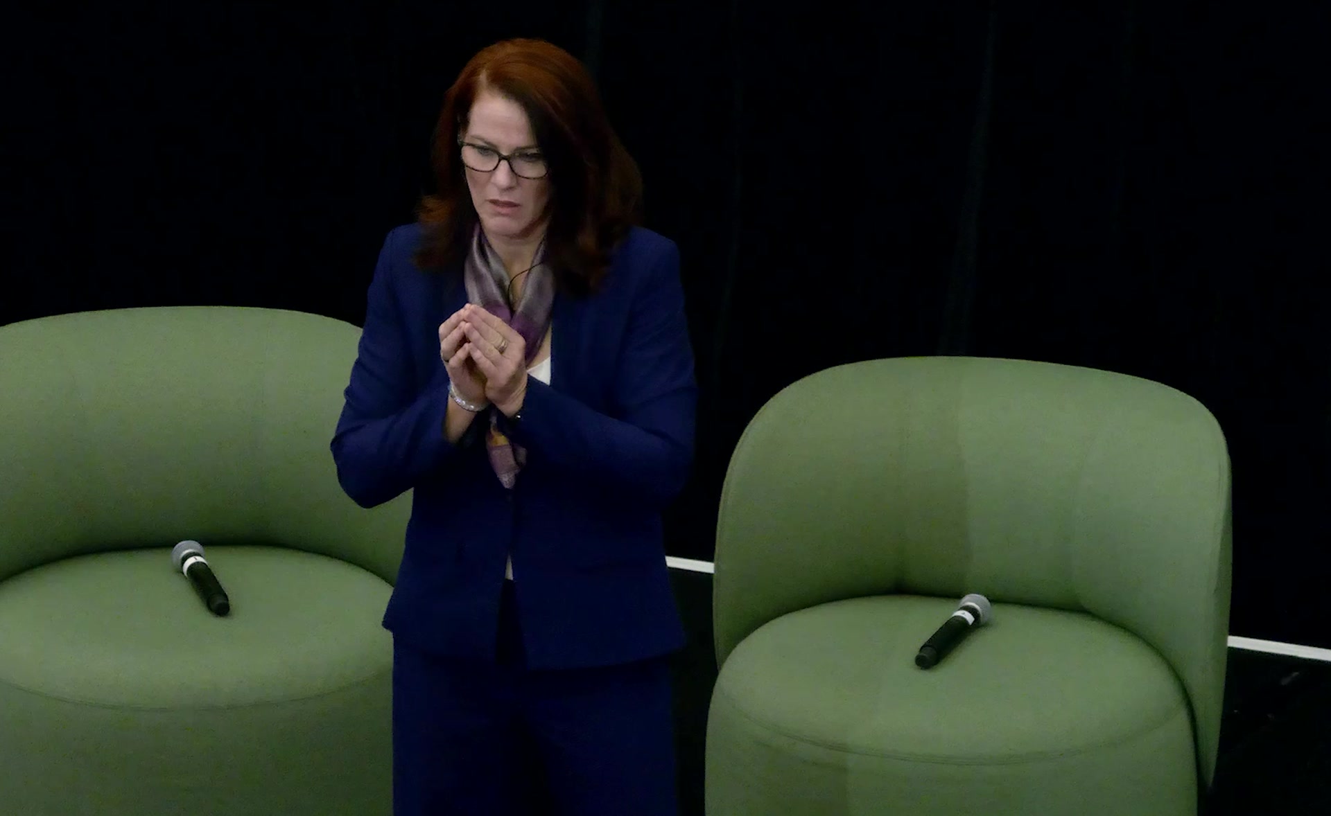 Angela Hucker speaking one on one