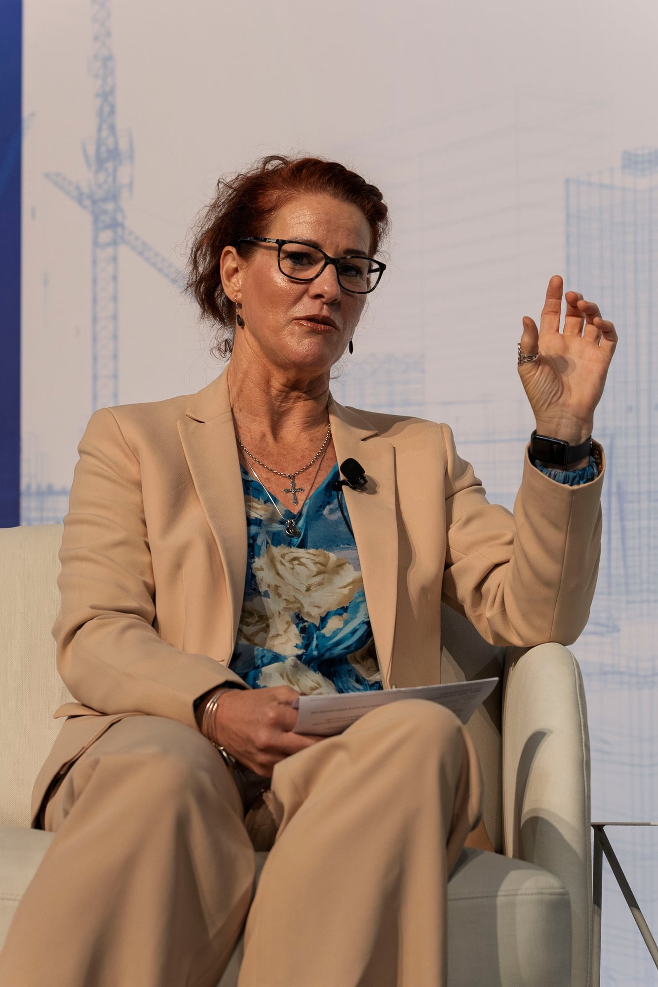 Angela Hucker on stage